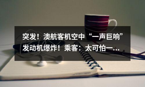 突发！澳航客机空中“一声巨响”发动机爆炸！乘客：太可怕一直在哭！波音787航班“急速下坠”，乘客被甩头破血流，原因竟是