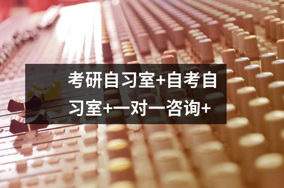 考研自习室+自考自习室+一对一咨询+