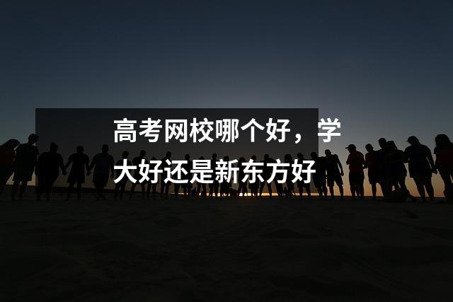 高考网校哪个好，学大好还是新东方好