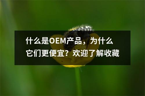 什么是OEM产品，为什么它们更便宜？欢迎了解收藏