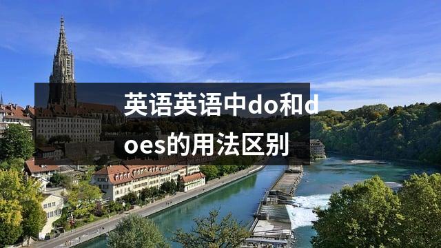 英语英语中do和does的用法区别
