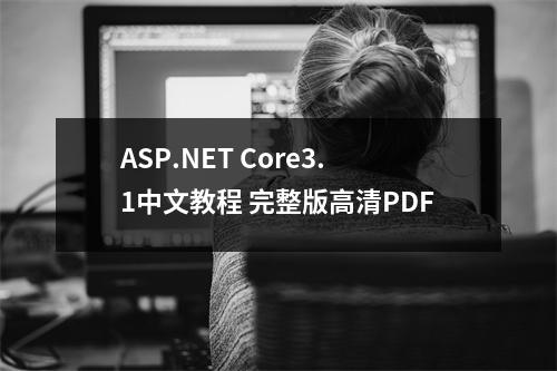 ASP.NET Core3.1中文教程 完整版高清PDF