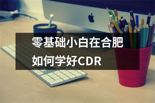 零基础小白在合肥如何学好CDR