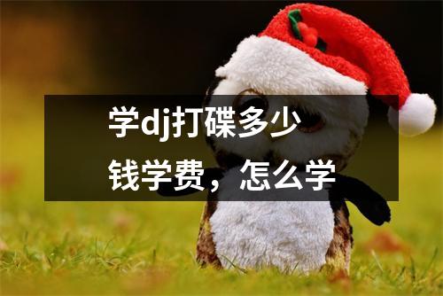 学dj打碟多少钱学费,怎么学