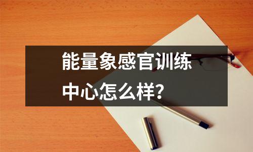 能量象感官训练中心怎么样?