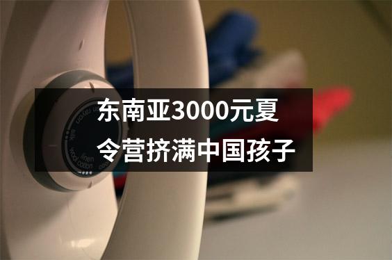 东南亚3000元夏令营挤满中国孩子