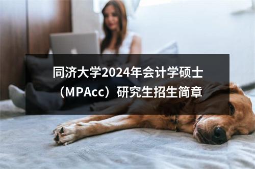 同济大学2024年会计学硕士(MPAcc)研究生招生简章