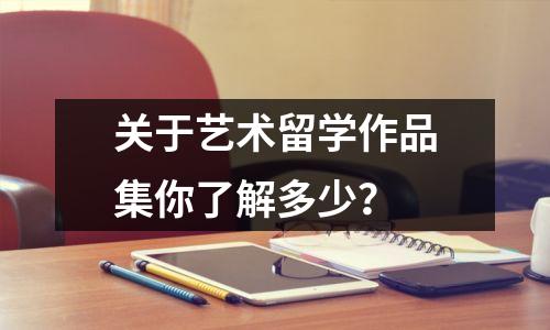 关于艺术留学作品集你了解多少?