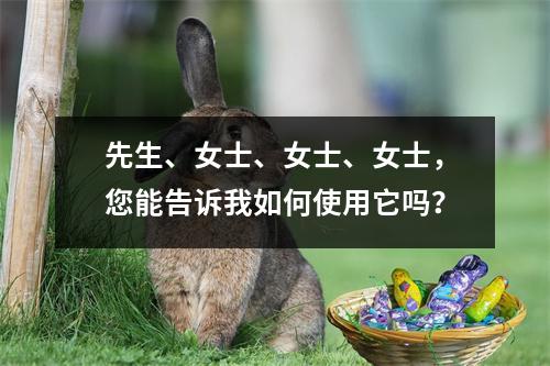 先生、女士、女士、女士,您能告诉我如何使用它吗?