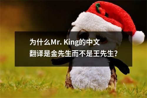 为什么Mr. King的中文翻译是金先生而不是王先生?