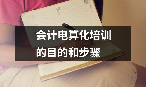会计电算化培训的目的和步骤