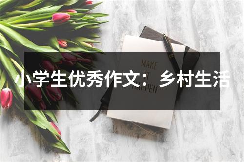 小学生优秀作文:乡村生活