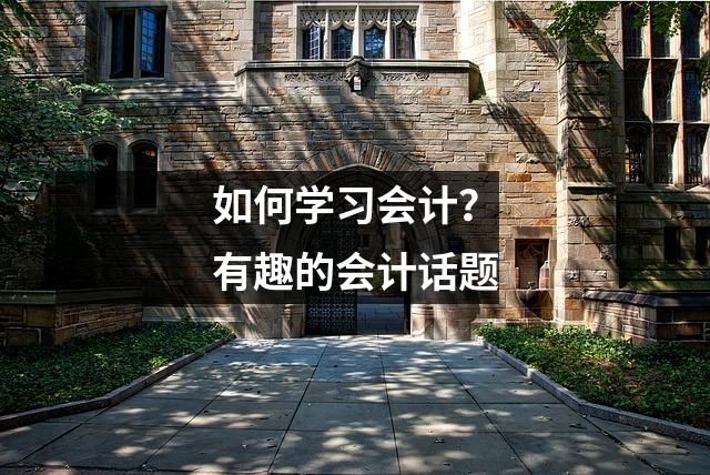 如何学习会计?有趣的会计话题
