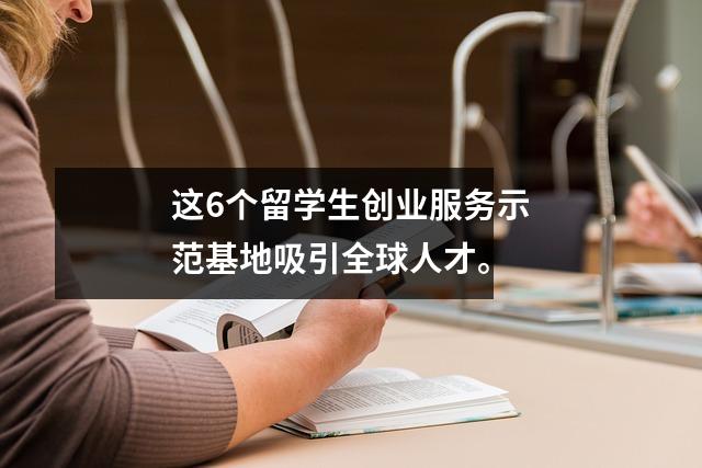 这6个留学生创业服务示范基地吸引全球人才。