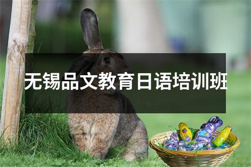 无锡品文教育日语培训班