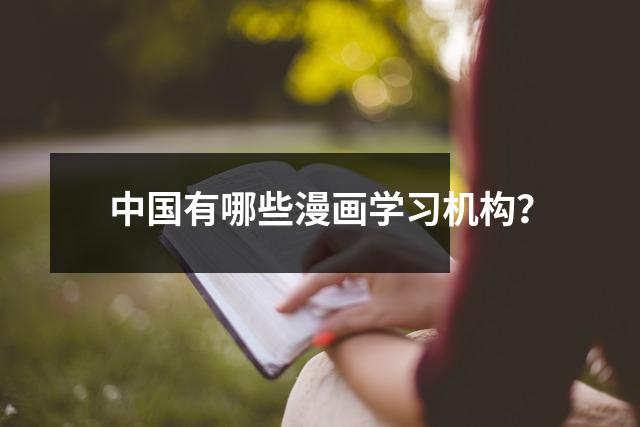 中国有哪些漫画学习机构?