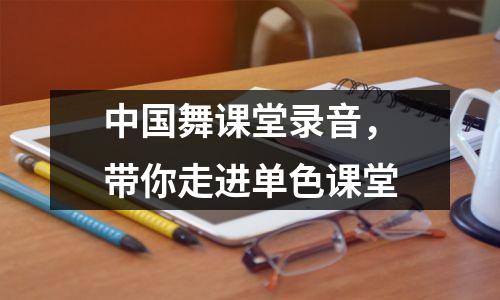 中国舞课堂录音,带你走进单色课堂
