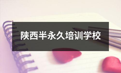 陕西半永久培训学校