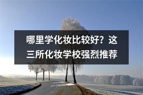 哪里学化妆比较好?这三所化妆学校强烈推荐