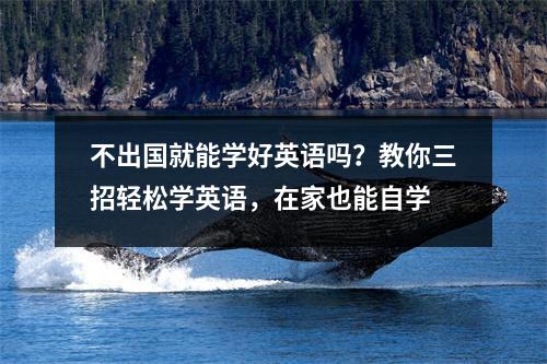 不出国就能学好英语吗?教你三招轻松学英语,在家也能自学