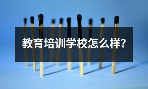 教育培训学校怎么样?