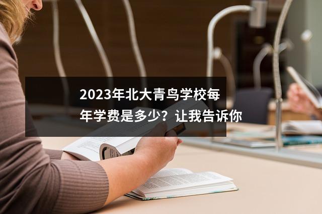 2023年北大青鸟学校每年学费是多少?让我告诉你