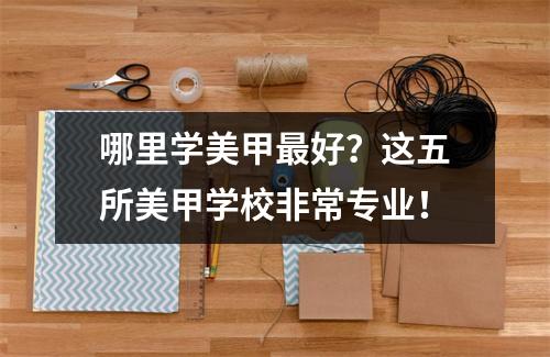 哪里学美甲最好?这五所美甲学校非常专业!