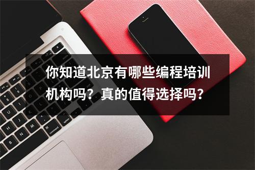 你知道北京有哪些编程培训机构吗?真的值得选择吗?