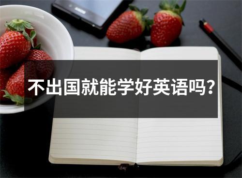 不出国就能学好英语吗?