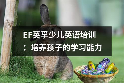 EF英孚少儿英语培训:培养孩子的学习能力
