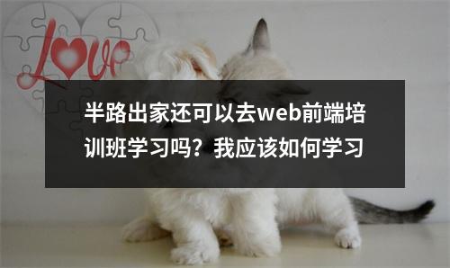 半路出家还可以去web前端培训班学习吗?我应该如何学习