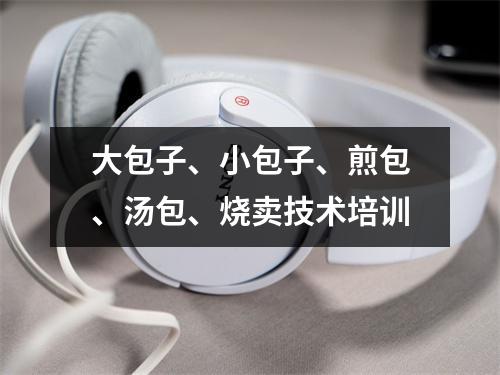 大包子、小包子、煎包、汤包、烧卖技术培训