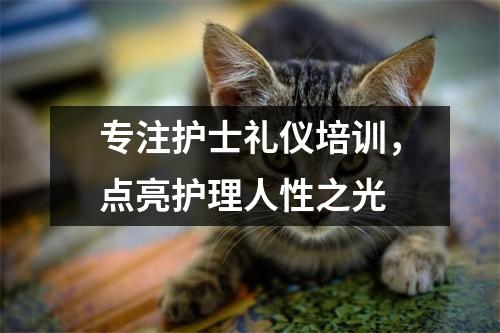 专注护士礼仪培训,点亮护理人性之光