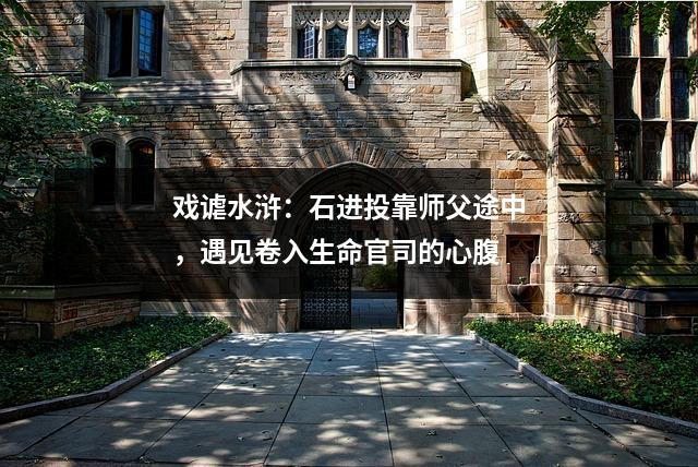 戏谑水浒:石进投靠师父途中,遇见卷入生命官司的心腹