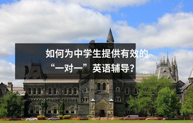 如何为中学生提供有效的“一对一”英语辅导?
