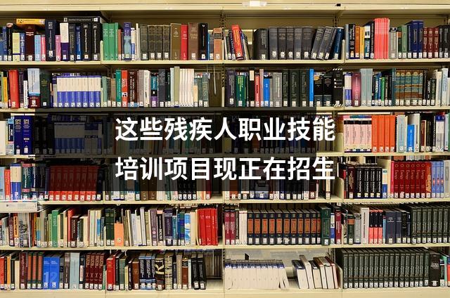 这些残疾人职业技能培训项目现正在招生