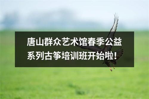 唐山群众艺术馆春季公益系列古筝培训班开始啦!
