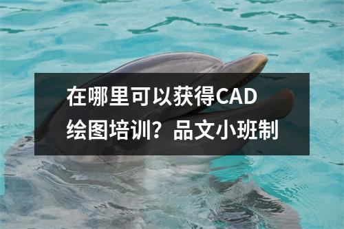 在哪里可以获得CAD 绘图培训?品文小班制
