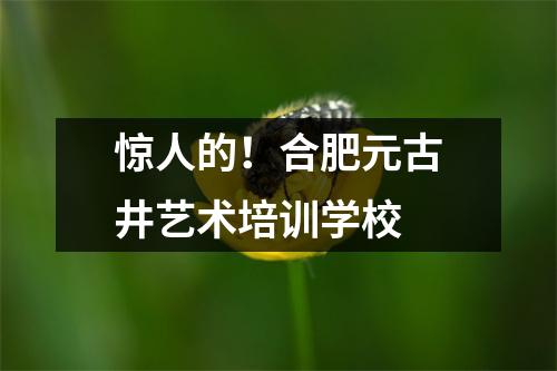惊人的！合肥元古井艺术培训学校
