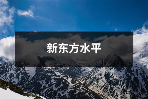 新东方水平