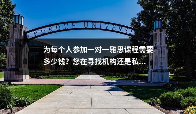 为每个人参加一对一雅思课程需要多少钱?您在寻找机构还是私人导师?