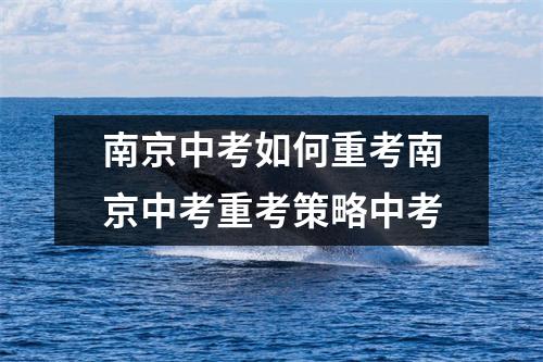 南京中考如何重考南京中考重考策略中考
