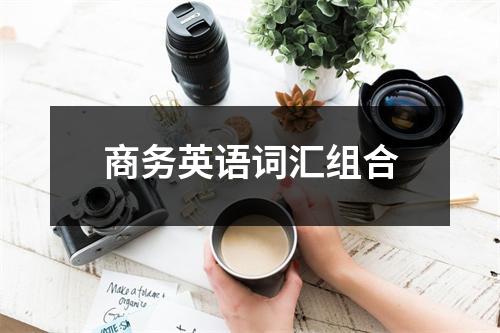 商务英语词汇组合