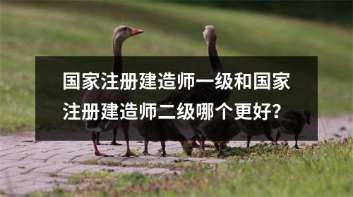 国家注册建造师一级和国家注册建造师二级哪个更好?