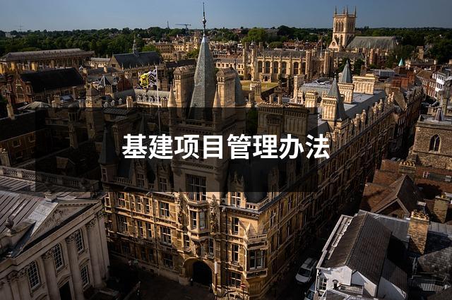 基建项目管理办法