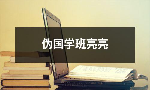 伪国学班亮亮