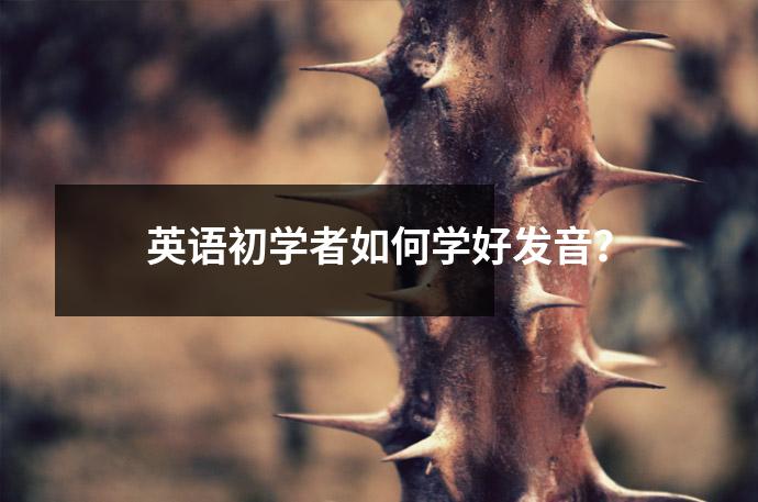 英语初学者如何学好发音?