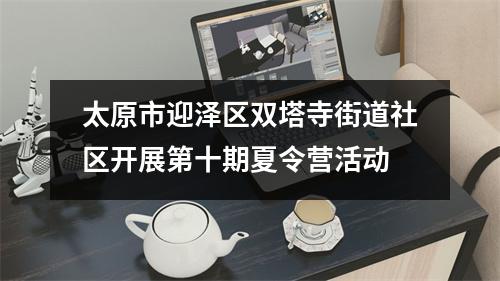 太原市迎泽区双塔寺街道社区开展第十期夏令营活动