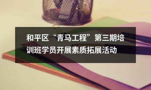 和平区“青马工程”第三期培训班学员开展素质拓展活动