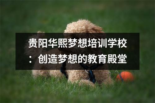 贵阳华熙梦想培训学校：创造梦想的教育殿堂